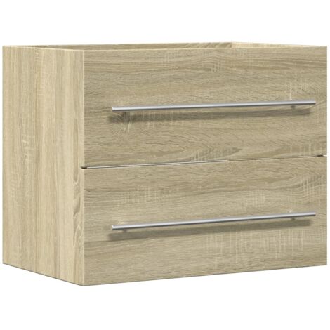 vidaXL Mobile Lavabo Rovere Sonoma 60x38,5x48 cm in Legno Multistrato (1/5)