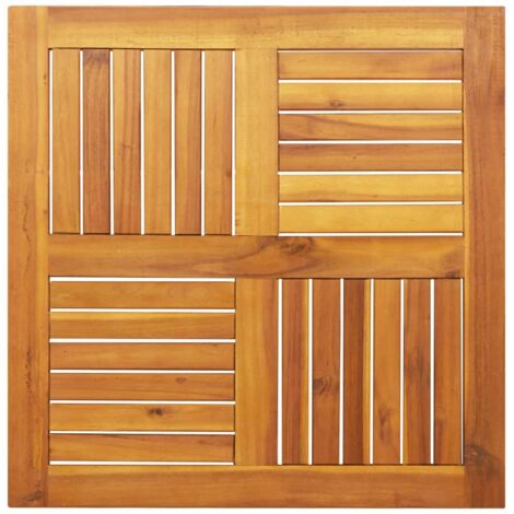 Piano per Tavolo 70x70x2 cm Quadrato Legno Massello di Faggio vidaXL (1/5)