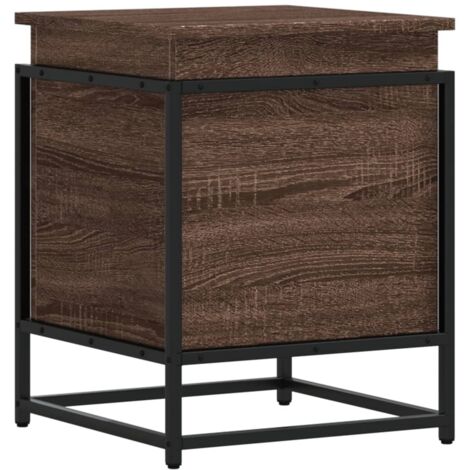 vidaXL Contenitore con Coperchio Rovere Marrone 40x40x51,5 Truciolato