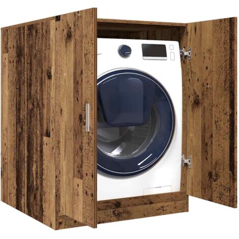 vidaXL Mobile per Lavatrice Legno Antico 70,5x71,5x91,5 cm