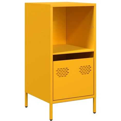 vidaXL Credenza Giallo Senape 35x39x73,5 cm Acciaio Laminato a Freddo (1/5)