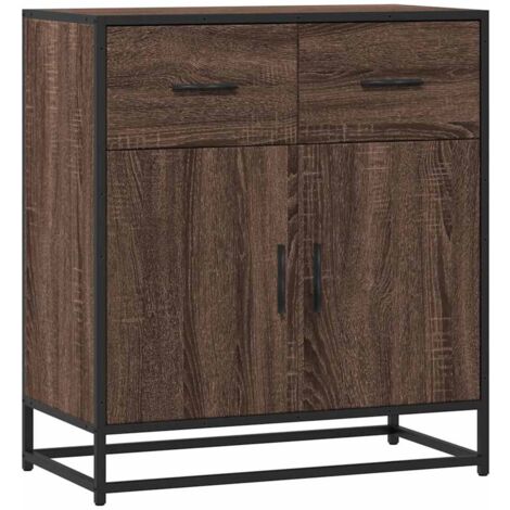 Credenza Rovere Marrone 68x35x76 cm in Legno Multistrato vidaXL (1/5)