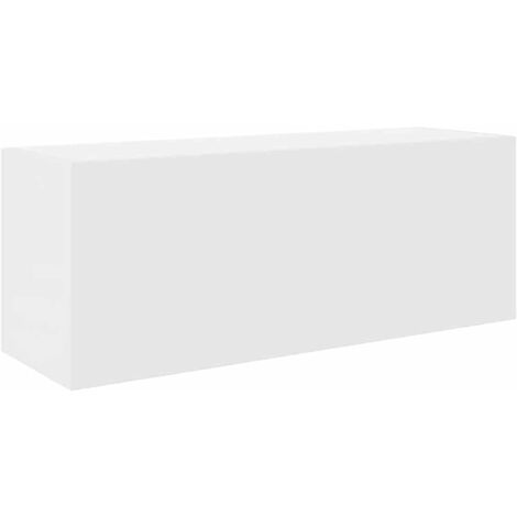 vidaXL Mobile da Bagno a Parete Bianco 80x25x30cm in Legno Multistrato