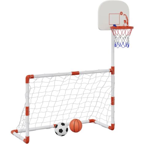 Set da Calcio e Basket per Bambini con Palloni 98x50x70 cm vidaXL