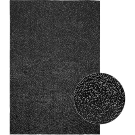 vidaXL Tappeto ZIZUR Antracite 140x200 cm Aspetto Iuta Interni Esterni