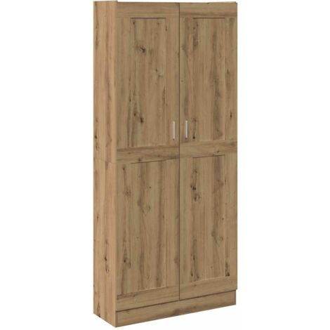 vidaXL Credenza Alta Rovere Artigianale 82,5x30,5x185 cm in Truciolato