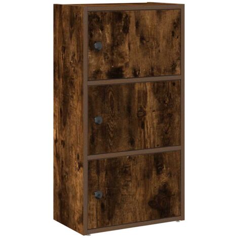 vidaXL Libreria Rovere Fumo 40x24x77 cm in Legno Multistrato
