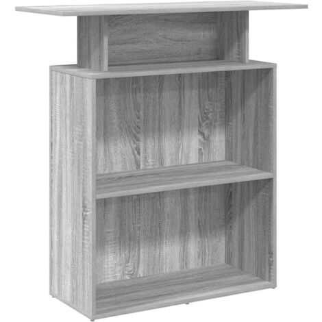 vidaXL Banco Reception Grigio Sonoma 100x40x104 cm Legno Multistrato (1/5)