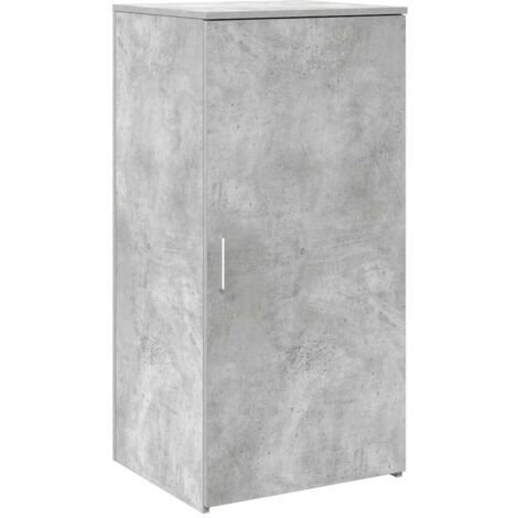 vidaXL Mobile Portaoggetti Grigio Cemento 50x45x103,5 cm in Truciolato