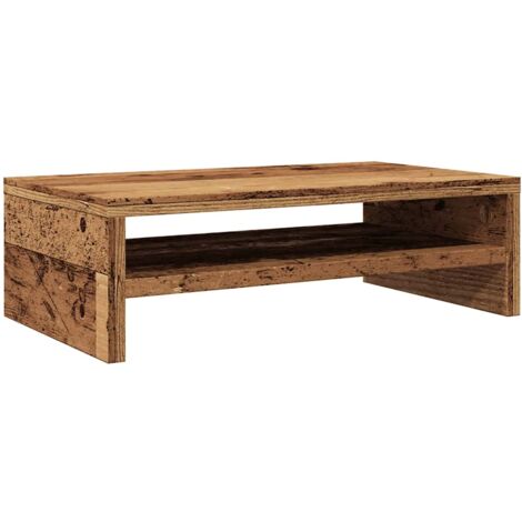 Supporto per Monitor Legno Antico 42x24x13 cm Legno Multistrato vidaXL