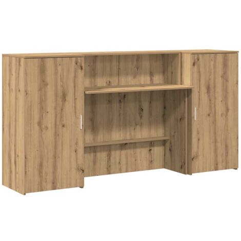 vidaXL Banco Reception Rovere Artigianale 200x50x103,5cm in Truciolato