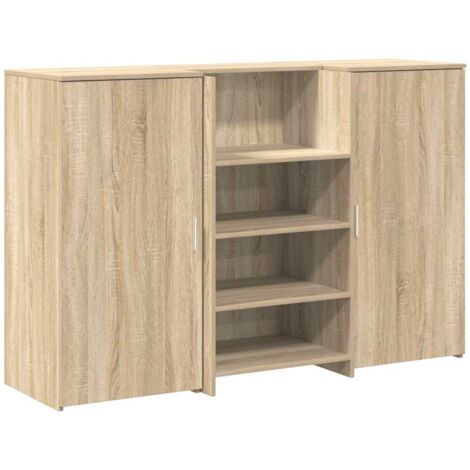 vidaXL Banco Reception Rovere Sonoma 155x50x103,5 cm Legno Multistrato