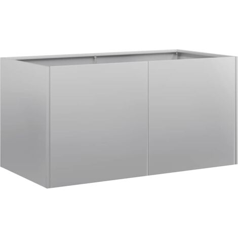 vidaXL Fioriera 80x40x40 cm in Acciaio Zincato