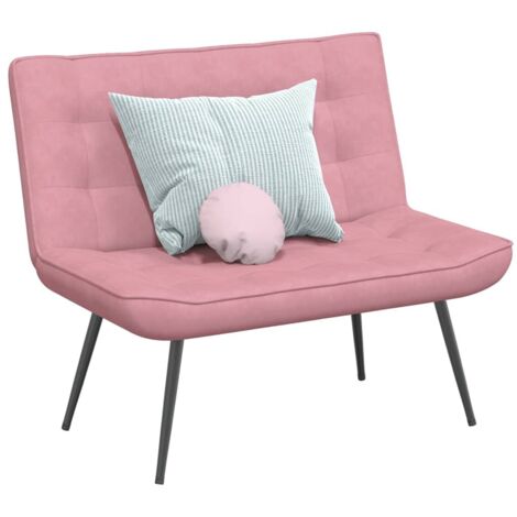 Panca Rosa 110x74x84 cm in Velluto vidaXL617686 (1/5)