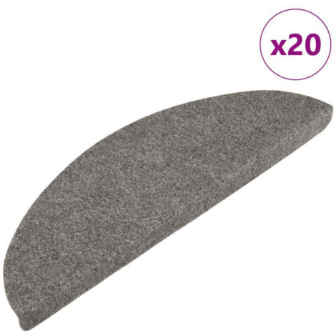 Tappetini Autoadesivi per Scale 20 pz Grigi 65x22,5x3,5 cm vidaXL