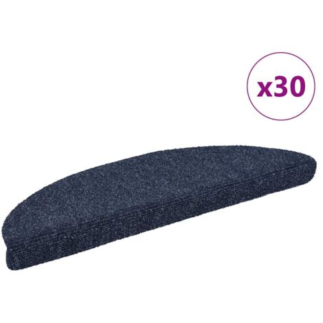 vidaXL Tappetini Autoadesivi per Scale 30 pz Blu 56x17x3 cm