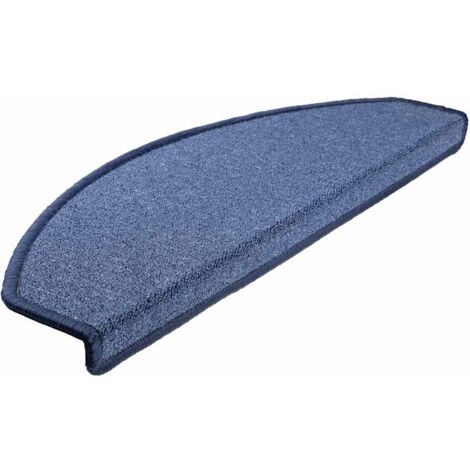 Tappetini per scale 20 pz 65x24x4 cm Blu Semicircolari Grandi vidaXL