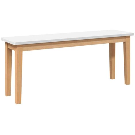 vidaXL Panca 110 cm in Legno Massello di Hevea