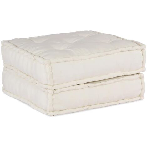 vidaXL Divano Componibile Crema 70x70x36 in Tessuto (1/5)