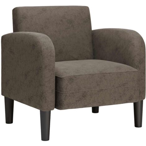 vidaXL Divano Sedia con Braccioli Grigio Scuro 54 cm in Similpelle