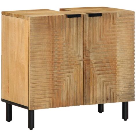 Mobile TV In Legno Massello Di Pino VidaXL - 80x35x40,5 Cm, Colore Miele, Con 2 Ante, Per Soggiorno E Salotto