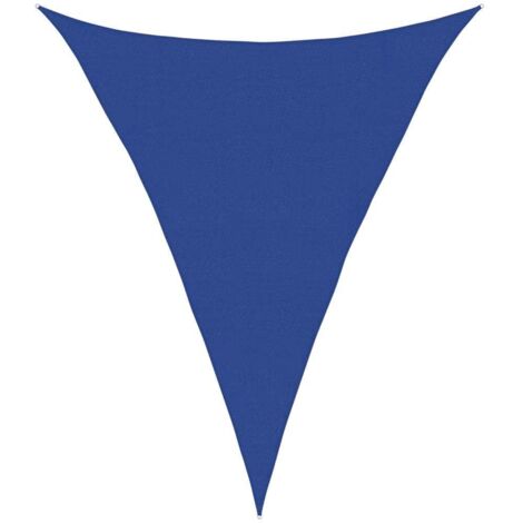 vidaXL Vela Parasole 160 g/m² Triangolare Blu 4x5x5 m in HDPE
