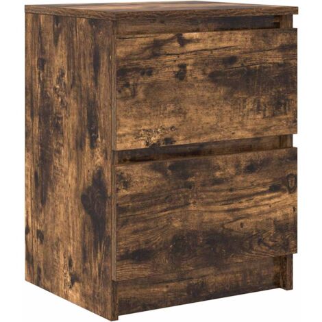 vidaXL Mobile TV Rovere Fumo 40x35x54 cm in Legno Multistrato