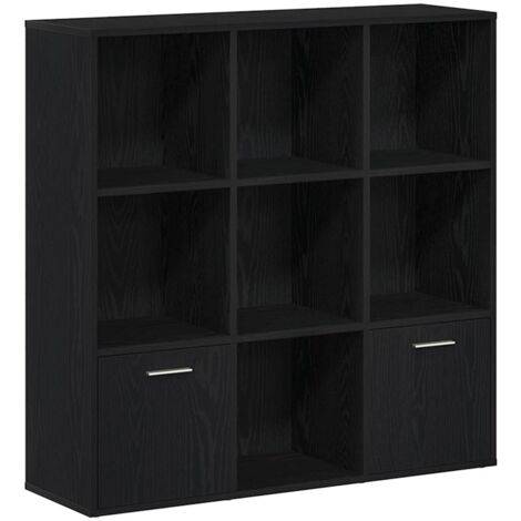 vidaXL Libreria Rovere Nero 98x29x97,5 cm Legno Multistrato