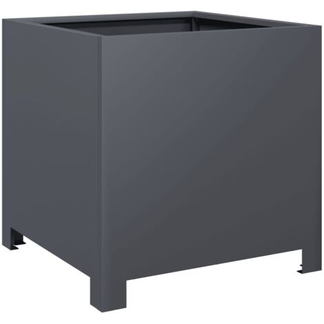 vidaXL Fioriera da Giardino Antracite 40x40x40 cm in Acciaio