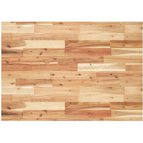 vidaXL Piano Tavolo Rettangolare 80x70x4 cm Legno Massello di Acacia