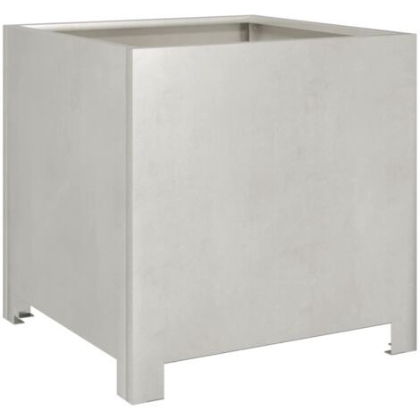 vidaXL Fioriera da Giardino 40x40x40 cm in Acciaio Inox