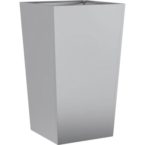 vidaXL Fioriera da Giardino 45x45x75 cm in Acciaio Zincato