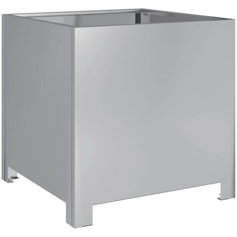 vidaXL Fioriera da Giardino 40x40x40 cm in Acciaio Zincato