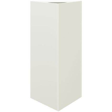 vidaXL Fioriera da Giardino Bianca Triangolare 40x34,5x75cm in Acciaio