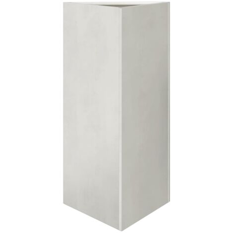 vidaXL Fioriera da Giardino Triangolare 40x34,5x75 cm in Acciaio Inox