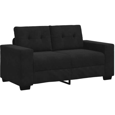 Divano Divanetto Nero 120 cm in Velluto vidaXL 786737