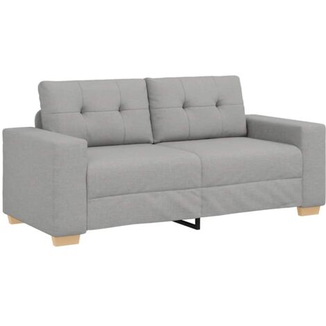 vidaXL Divano Divanetto Grigio Nuvola 140 cm in Tessuto