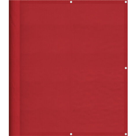 Paravento da Balcone Rosso 120x700 cm 100% Poliestere Oxford vidaXL
