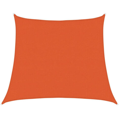 Vela Parasole 160 g/m² Trapezio Arancione 4/5x4 m in HDPE vidaXL