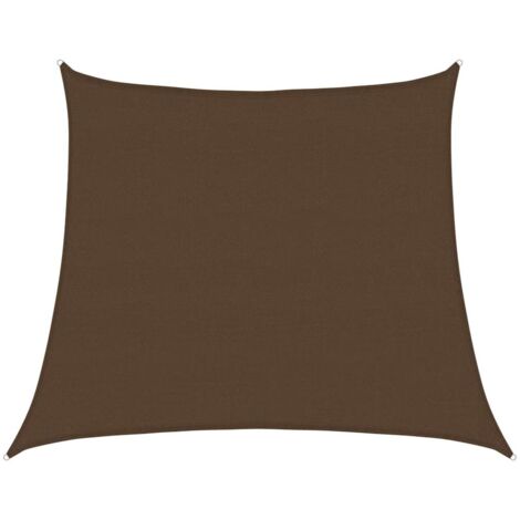 Vela Parasole 160 g/m² Trapezio Marrone 4/5x4 m in HDPE vidaXL