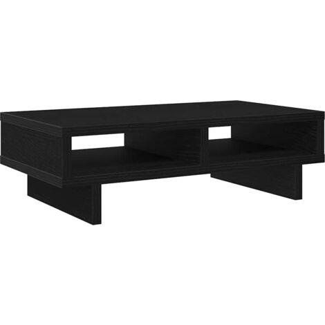 vidaXL Supporto per Monitor Rovere Nero 50x27x15 cm in Truciolato
