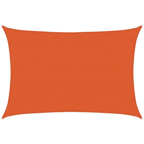 Vela Parasole 160 g/m² Arancione 4x6 m in HDPE vidaXL