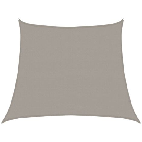 vidaXL Vela Parasole 160 g/m² Trapezio Grigio Chiaro 3/4x3 m in HDPE