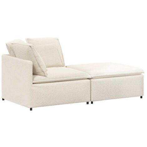 VidaXL Set Divani da Giardino 6 pz con Cuscini Crema Massello Acacia | Leroy Merlin