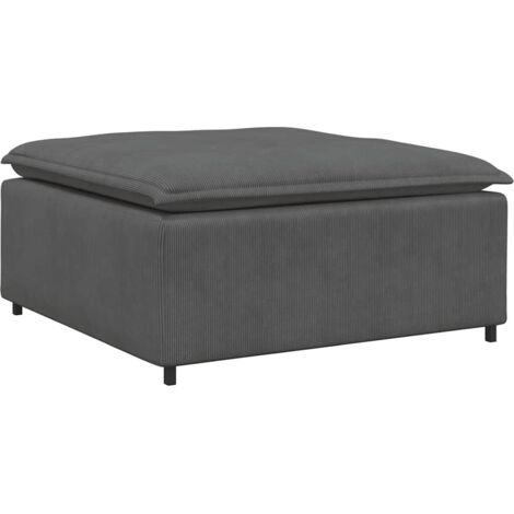 Modulo Poggiapiedi Divano Modulare Grigio Scuro 100x100x48 cm vidaXL (1/5)
