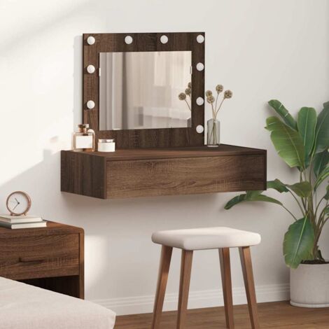 vidaXL Tavolo da Trucco Marrone 83 x 40 x 70 cm Legno multistrato