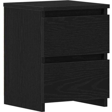 vidaXL Armadio da Notte Rovere nero 30 x 30 x 40 cm Legno multistrato