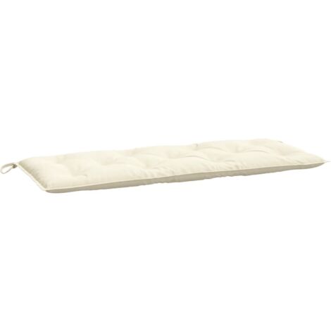 vidaXL Cuscino per Panca da Giardino Crema 120x50x7 cm Tessuto Oxford