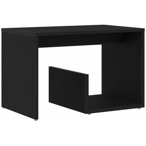 Tavolo laterale Rovere Nero 59 x 36 x 38 cm Legno multistrato vidaXL