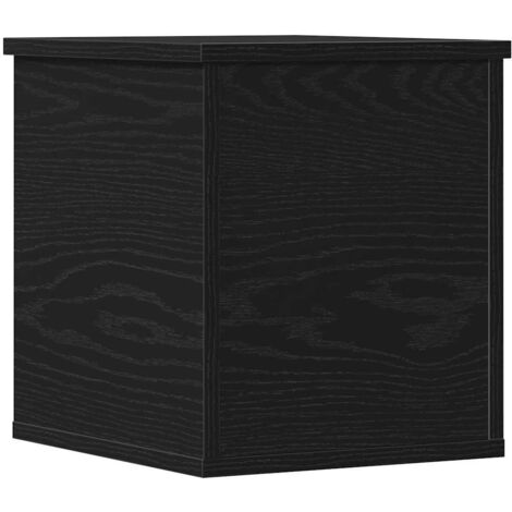 Scatola di Stoccaggio Rovere Nero 30 x 35 x 35 cm vidaXL